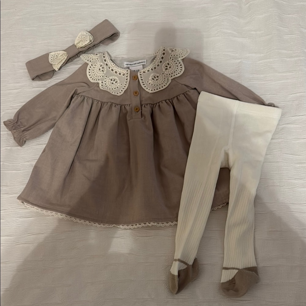 Adorable Brown and Cream Kids Costume Set